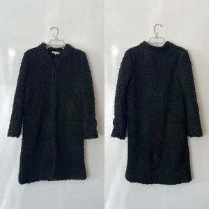 Zara Sherpa Curly Faux Fur Long Coat